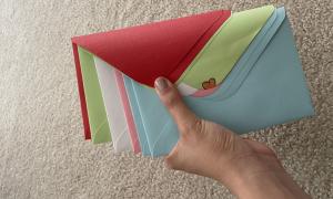 Cards in envelope