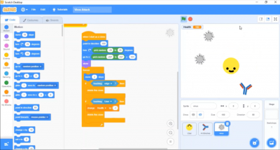 Complete Virus Game on Scratch